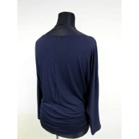 Tunika Amaya z marszczeniem na biodrach - granatowa